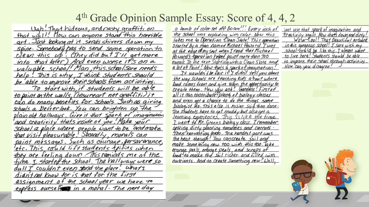 How i write an opinion essay 4th